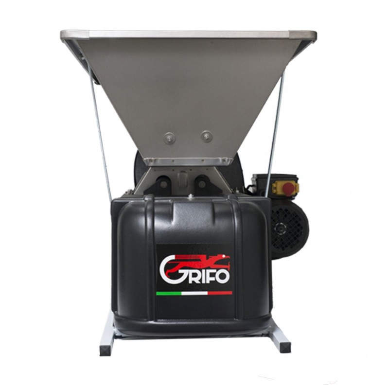 GRIFO DMCSI Σπαστήρας Σταφυλιών Ηλεκτροκίνητος 1HP IΝΟΧ με Διαχωριστήρα