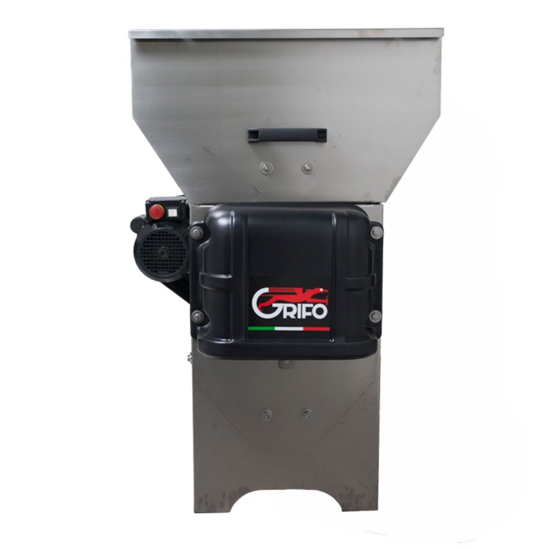 GRIFO DVEP20I Σπαστήρας Σταφυλιών Ηλεκτροκίνητος 2HP IΝΟΧ με Διαχωριστήρα και Αντλία