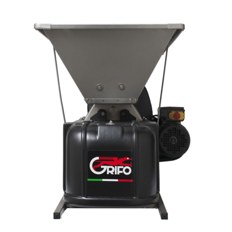 GRIFO DMCI Σπαστήρας Σταφυλιών Ηλεκτροκίνητος 1HP FULL IΝΟΧ με Διαχωριστήρα