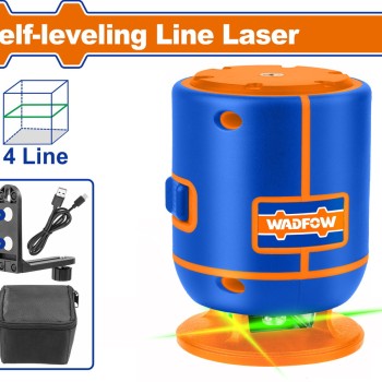 WADFOW ΑΛΦΑΔΙ LASER ΑΥΤΟ-ΟΡΙΖΟΝΤΙΟΥΜΕΝΟ 0-30m 4 LINE ΜΕ ΠΡΑΣΙΝΕΣ ΑΚΤΙΝΕΣ (WLE1M04)