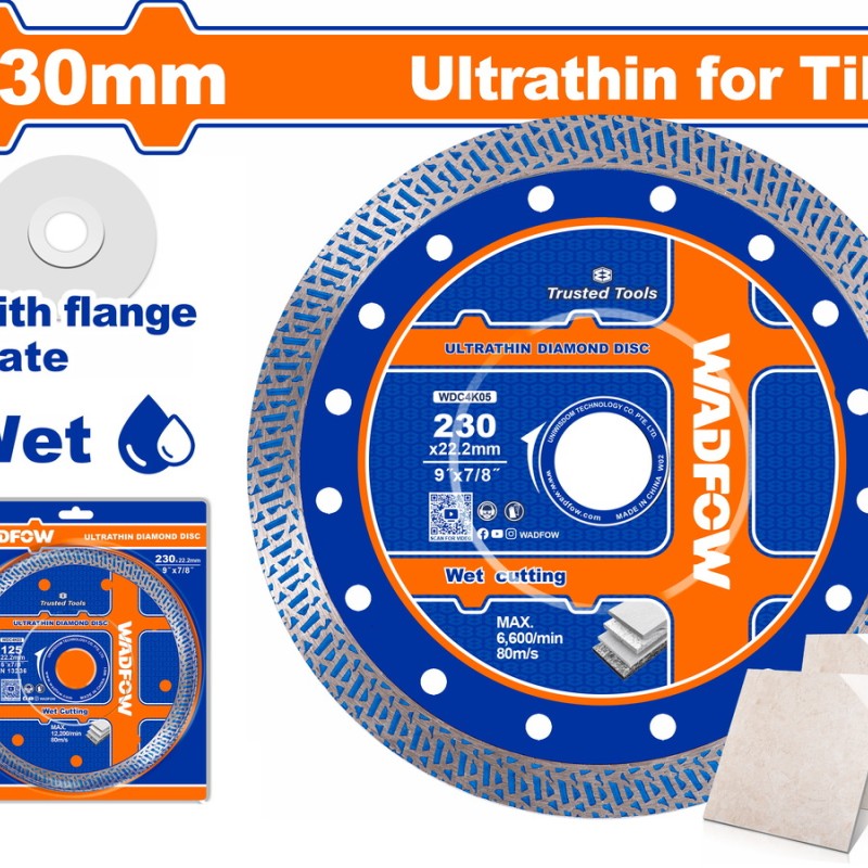 WADFOW ΔΙΑΜΑΝΤΟΔΙΣΚΟΣ ΥΓΡΑΣ ΚΟΠΗΣ ΛΕΠΤΟΣ 230 Χ 1.6mm (WDC4K05)