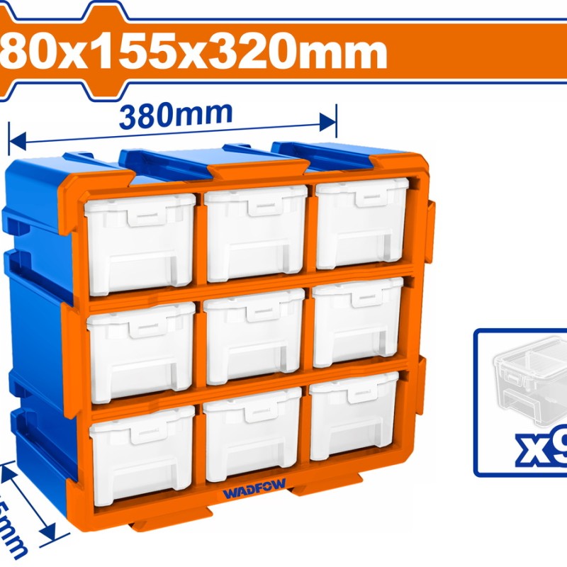 WADFOW ΣΥΡΤΑΡΙΕΡΑ ΑΠΟΘΗΚΕΥΣΗΣ 380Χ155Χ320mm (WTB8331)