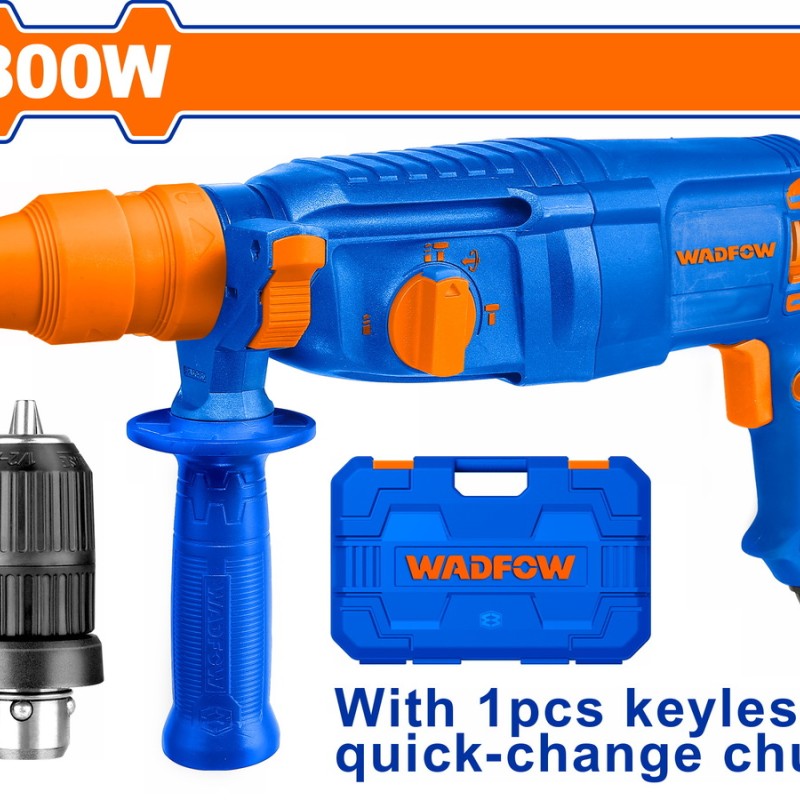 WADFOW ΠΙΣΤΟΛΕΤΟ ΠΕΡΙΣΤΡ. SDS-PLUS 800W ΜΕ ΤΑΧΥΤΣΟΚ (WRH1D26-2)