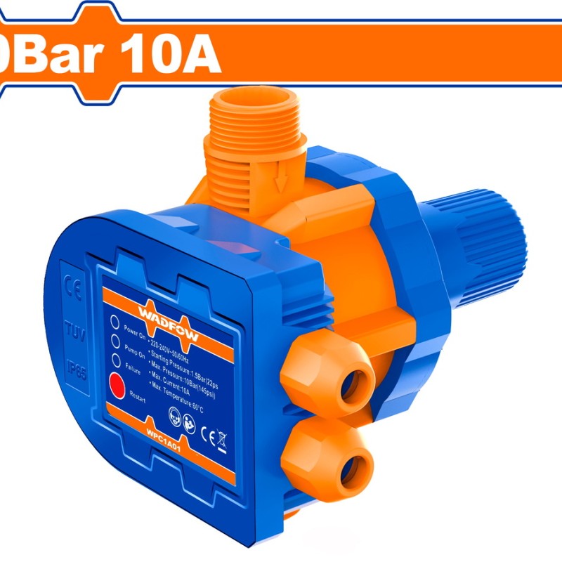 WADFOW ΗΛΕΚΤΡΟΝΙΚΟΣ ΕΛΕΓΚΤΗΣ ΠΙΕΣΗΣ ΝΕΡΟΥ 10Bar / 10A (WPC1A01)