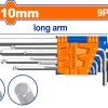 WADFOW ΣΕΤ ΚΛΕΙΔΙΑ ΑΛΛΕΝ ΜΠΙΛΙΑΣ 1.5 - 10mm 9ΤΕΜ (WHK2291)