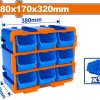 WADFOW ΣΥΡΤΑΡΙΕΡΑ ΑΠΟΘΗΚΕΥΣΗΣ ME ΣΚΑΦΑΚΙΑ 380X170X320mm (WTB8330)