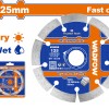 WADFOW ΔΙΑΜΑΝΤΟΔΙΣΚΟΣ ΞΗΡΑΣ & ΥΓΡΑΣ ΚΟΠΗΣ 125mm (WDC1K03)