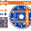 WADFOW ΔΙΑΜΑΝΤΟΔΙΣΚΟΣ TURBO ΞΗΡΑΣ & ΥΓΡΑΣ ΚΟΠΗΣ 125mm (WDC3K03)
