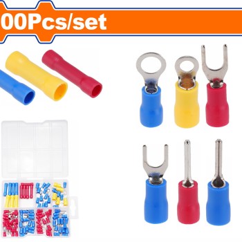 WADFOW ΣΕΤ ΑΚΡΟΔΕΚΤΩΝ ΜΟΝΩΣΗΣ ΚΑΛΩΔΙΩΝ 100ΤΕΜ (WTT1B01)