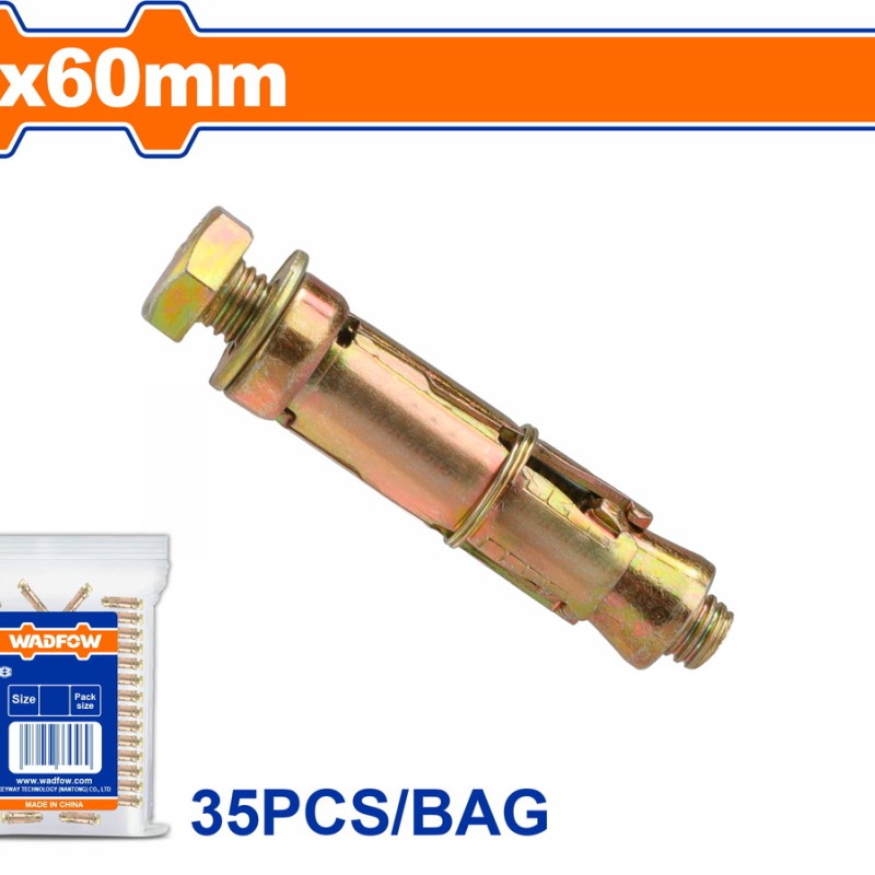 WADFOW ΒΙΣΜΑΤΑ ΜΕΤΑΛΛΙΚΑ ΜΕ ΒΙΔΑ 8 Χ 60 35ΤΕΜ (WDQ5926)