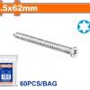 WADFOW ΤΣΙΜΕΝΤΟΒΙΔΑ TORX ΓΑΛΒ. 7.5 X 62 60ΤΕΜ (WXSN913)