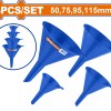 WADFOW ΣΕΤ ΠΛΑΣΤΙΚΑ ΧΩΝΙΑ Φ-50 / 75 / 95 / 115mm 4ΤΕΜ (WUFS2304)