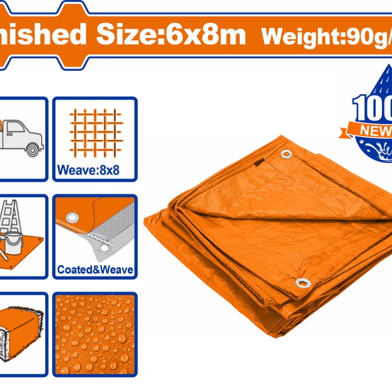 WADFOW ΜΟΥΣΑΜΑΣ ΑΔΙΑΒΡΟΧΟΣ 90gr/m2 6X8m (WTQ0968)