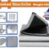 WADFOW ΜΟΥΣΑΜΑΣ ΑΔΙΑΒΡΟΧΟΣ 180gr/m2 3X3m (WTQ8833)