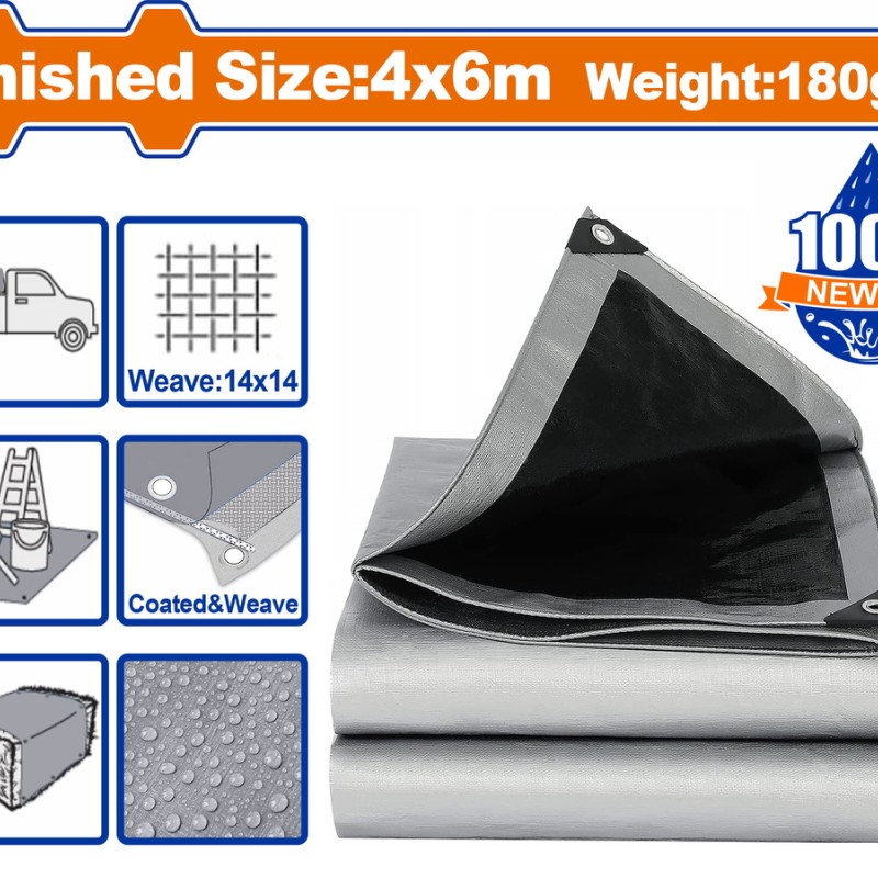 WADFOW ΜΟΥΣΑΜΑΣ ΑΔΙΑΒΡΟΧΟΣ 180gr/m2 4X6m (WTQ8846)