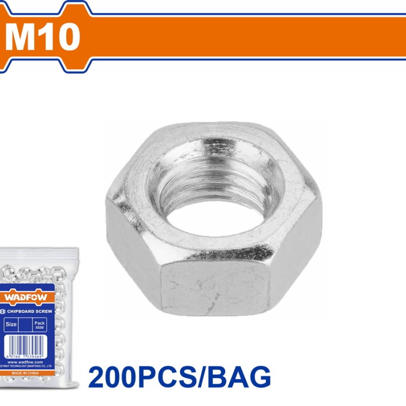 WADFOW ΠΑΞΙΜΑΔΙ ΓΑΛΒ. DIN934 10mm 200TEM (WMV1931)