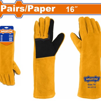 WADFOW ΓΑΝΤΙΑ ΔΕΡΜΑΤΙΝΑ ΗΛΕΚΤΡΟΣΥΓΚΟΛΗΤΩΝ 16'' (WLG3116)