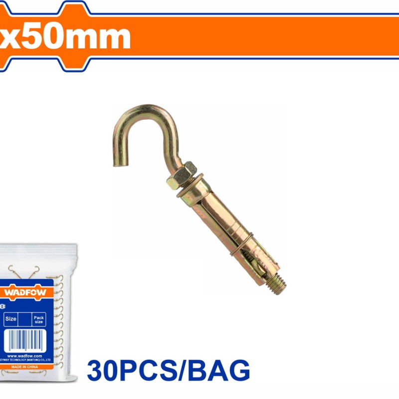 WADFOW ΒΙΣΜΑ ΜΕΤΑΛΛΙΚΟ Β.Τ ΜΕ ΓΑΝΤΖΟ 6X50mm 30TEM (WDQ4915)