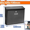 WADFOW ΓΡΑΜΜΑΤΟΚΙΒΩΤΙΟ ΜΕΤΑΛΛΙΚΟ 360X320X100mm (WXXX3502)