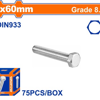 WADFOW ΒΙΔΑ ΕΞΑΓΩΝΗ ΓΑΛΒ. 8.8 DIN933 8X60 75TEM (WXSP52CA)