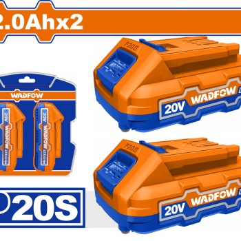 WADFOW ΣΕΤ 2τεμ ΜΠΑΤ. WLBP520 Li-ion 20V / 2Ah (WOS240682)