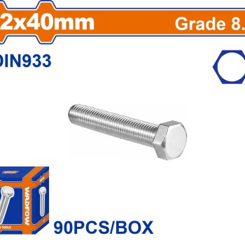 WADFOW ΒΙΔΑ ΕΞΑΓΩΝΗ ΓΑΛΒ. 8.8 DIN933 12X40 90TEM (WXSP548A)