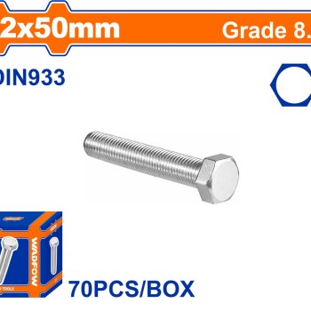 WADFOW ΒΙΔΑ ΕΞΑΓΩΝΗ ΓΑΛΒ. 8.8 DIN933 12X50 70TEM (WXSP54AA)