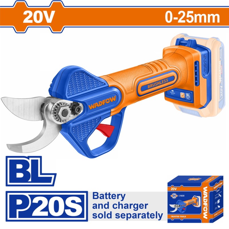 WADFOW ΨΑΛΙΔΙ ΚΛΑΔΕΜΑΤΟΣ 25mm ΜΠΑΤ. Li-ion 20V ΧΩΡΙΣ ΜΠΑΤΑΡΙΑ & ΦΟΡΤΙΣΤΗ (WJFP525)