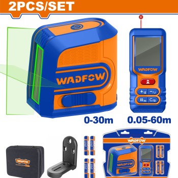 WADFOW ΣΕΤ ΑΛΦΑΔΙ LASER 30m + ΜΕΤΡΗΤΗΣ ΑΠΟΣΤΑΣΕΩΝ LASER 60m ONE PROMOTION (WLDK1401)