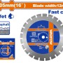 WADFOW ΔΙΑΜ/ΣΚΟΣ ΑΣΦΑΛΤΟΚΟΠΤΗ ΓΙΑ ΑΣΦΑΛΤΟ Φ-405 Χ 25.4mm ΓΙΑ WQF2A16 / TP1016-2 (WDC7501)