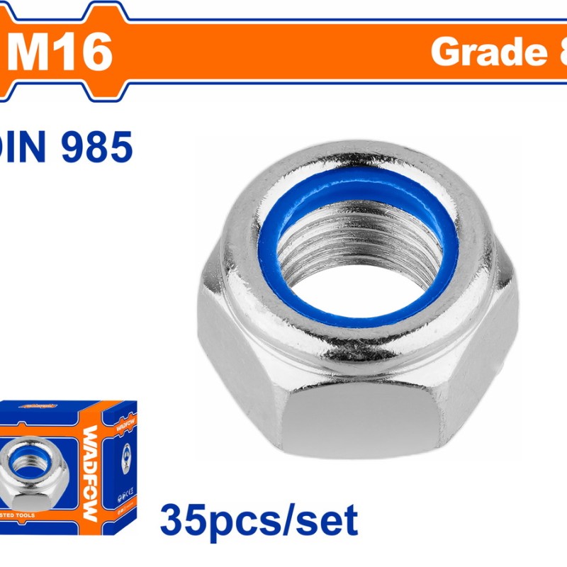 WADFOW ΠΑΞΙΜΑΔΙ ΑΣΦΑΛΕΙΑΣ ΓΑΛΒ. DIN985 16mm 35TEM (WMV6516A)
