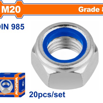 WADFOW ΠΑΞΙΜΑΔΙ ΑΣΦΑΛΕΙΑΣ ΓΑΛΒ. DIN985 20mm 20TEM (WMV6520A)