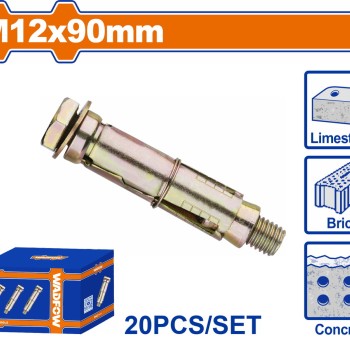 WADFOW ΒΙΣΜΑΤΑ ΜΕΤΑΛΛΙΚΑ ΜΕ ΒΙΔΑ 12 Χ 90 20ΤΕΜ (WDQ5544)