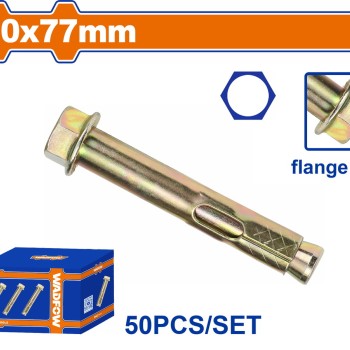 WADFOW ΒΙΣΜΑΤΑ ΜΕΤΑΛΛΙΚΑ ΜΕ ΒΙΔΑ ΦΛΑΝΤΖΑΣ 10 Χ 77 50ΤΕΜ (WDQA524)