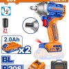 WADFOW ΜΠΟΥΛΟΝΟΚΛΕΙΔΟ ΜΠΑΤ. Li-ion 20V / 330Nm / 2Ah / 2 ΜΠΑΤ BL Motor (WCD1B33E)