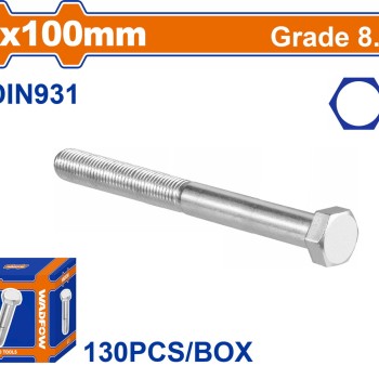 WADFOW ΒΙΔΑ ΕΞΑΓΩΝΗ ΓΑΛΒ. 8.8 DIN931 6X100 130TEM (WXSP51HB)