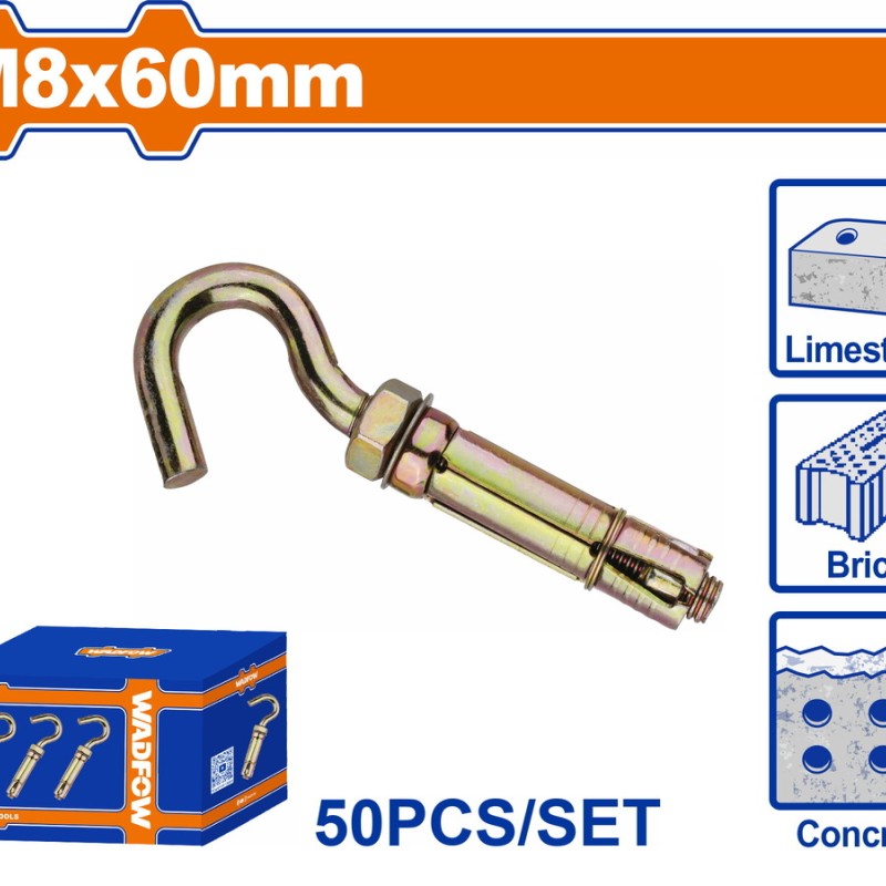 WADFOW ΒΙΣΜΑ ΜΕΤΑΛΛΙΚΟ Β.Τ ΜΕ ΓΑΝΤΖΟ 8X60mm 50TEM (WDQ4522)
