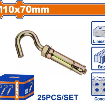 WADFOW ΒΙΣΜΑ ΜΕΤΑΛΛΙΚΟ Β.Τ ΜΕ ΓΑΝΤΖΟ 10X70mm 25TEM (WDQ4533)