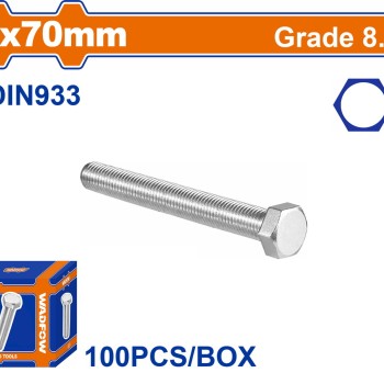 WADFOW ΒΙΔΑ ΕΞΑΓΩΝΗ ΓΑΛΒ. 8.8 DIN933 6X70 100TEM (WXSP51DA)