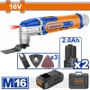WADFOW ΠΟΛΥΕΡΓΑΛΕΙΟ ΜΠΑΤ. Li-ion 16V / 2Ah / 2 ΜΠΑΤ (WMUM5012E)