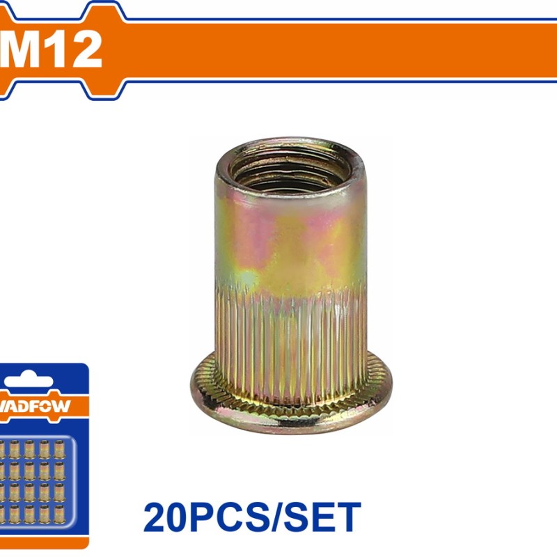 WADFOW ΠΡΙΤΣΙΝΙΑ ΣΙΔΗΡΟΥ ΜΕ ΣΠΕΙΡΩΜΑ 12mm 20ΤΕΜ (WRE1K1C)