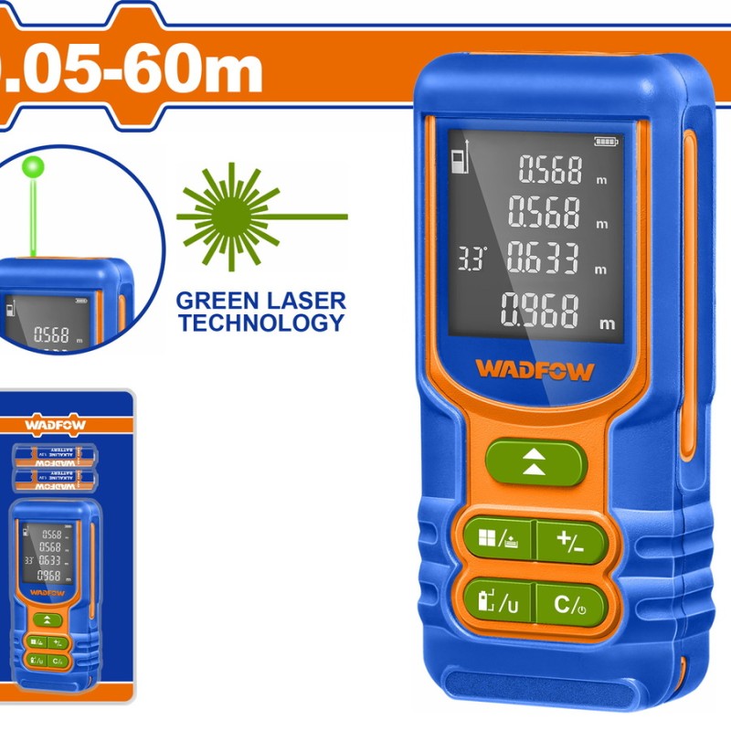 WADFOW ΜΕΤΡΗΤΗΣ ΑΠΟΣΤΑΣΕΩΝ LASER 60m (WDL1526)