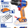 WADFOW ΔΡΑΠ/ΒΙΔΟ ΚΡΟΥΣΤΙΚΟ ΜΠΑΤ. Li-ion 20V / 52Nm / 2Ah / 1 ΜΠΑΤ BL Motor (WCDP5282E)
