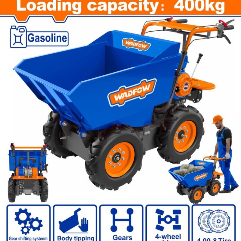 WADFOW ΚΑΡΟΤΣΙ ΒΕΝΖ. ΑΝΑΤΡΕΠΟΜΕΝΟ 6.5HP / 400Kg (WFTP1A400)