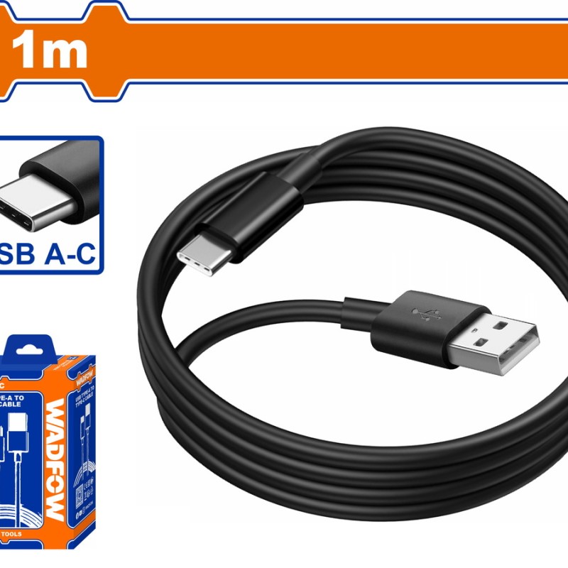 WADFOW ΚΑΛΩΔΙΟ ΦΟΡΤΙΣΤΗ USB Type A to Type C 1m (WUB1501)