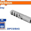 WADFOW ΒΙΣΜΑ ΠΛΑΣΤΙΚΟ PE UNIVERSAL 10X50mm 20TEM (WXTB941)