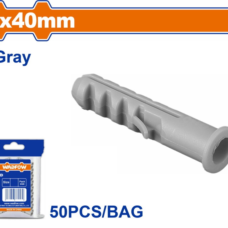 WADFOW ΒΙΣΜΑ ΠΛΑΣΤΙΚΟ PE ΜΕ ΡΟΔΕΛΑ UNIVERSAL 8X40mm 50TEM (WXTC921)