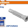 WADFOW ΒΙΣΜΑ ΠΛΑΣΤΙΚΟ PE UNIVERSAL 8Χ50mm 25TEM (WXTD921)