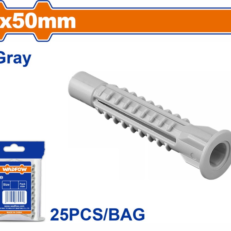 WADFOW ΒΙΣΜΑ ΠΛΑΣΤΙΚΟ PE UNIVERSAL 8Χ50mm 25TEM (WXTD921)