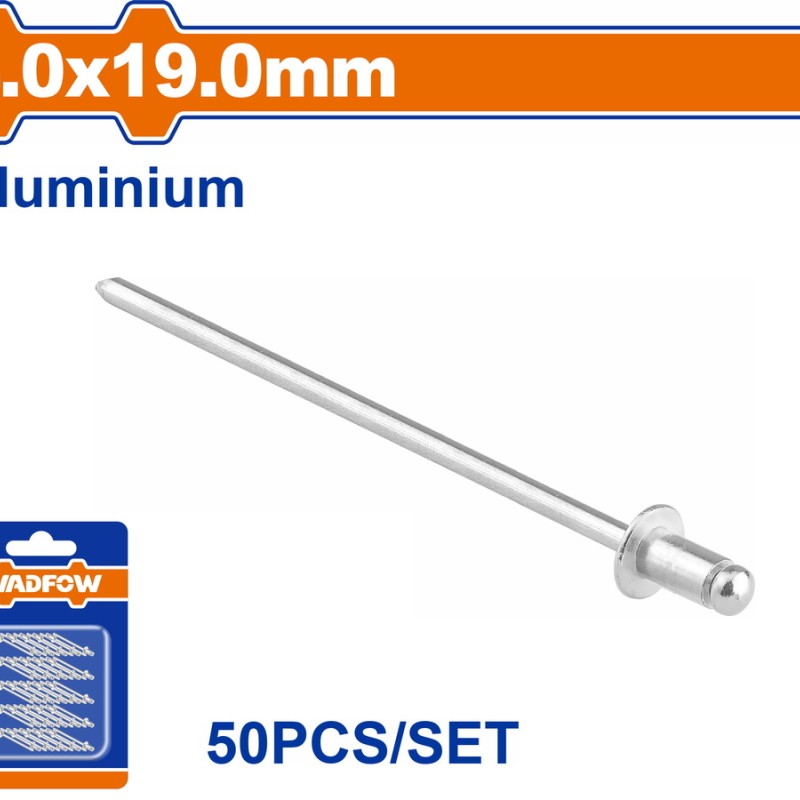 WADFOW ΠΡΙΤΣΙΝΙΑ ΑΛΟΥΜ. 4 X 19mm 50TEM (WREZK24)